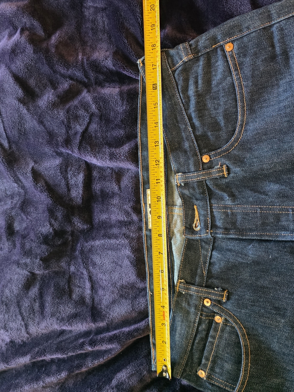 Tellason Stock Cone Mills Selvedge Denim Jeans USA Made 14 oz Size 35x35 - Picture 4 of 12